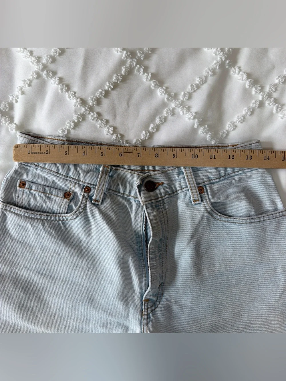 Vintage 90s Levi’s 505 Denim Shorts Women’s Juniors Size 9 USA Made Light Wash